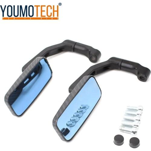 Motorcycle Accessories Motorbike Rectangle Mirrors For Sportster Chopper Bobber Honda yamaha kawasaki