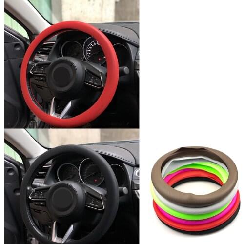 Car Silicone Steering Wheel Cover For Kia SORENTO Stinger Niro Carnival Ray Venga ProCeed Stonic SP Telluride