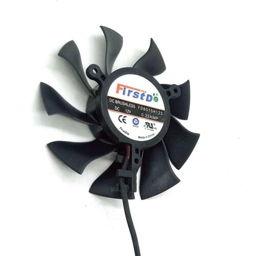 For Sapphire 4850 4860 4870 5850 4830 6850 2-Wire Graphics Card Fan FD8015H12S