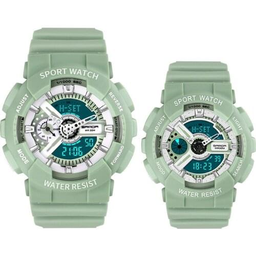 SANDA Fashion Trend Outdoor Leisure Waterproof Luminous Multifunctional Student Men and Women Lovers Watch