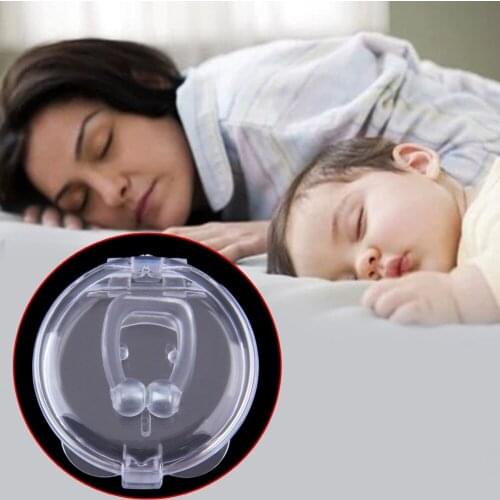 2021 Stop Snoring Anti Snore Nose Clip Apnea Guard Care Tray Sleeping Aid Eliminate or relieved snoring Health Care Hot New