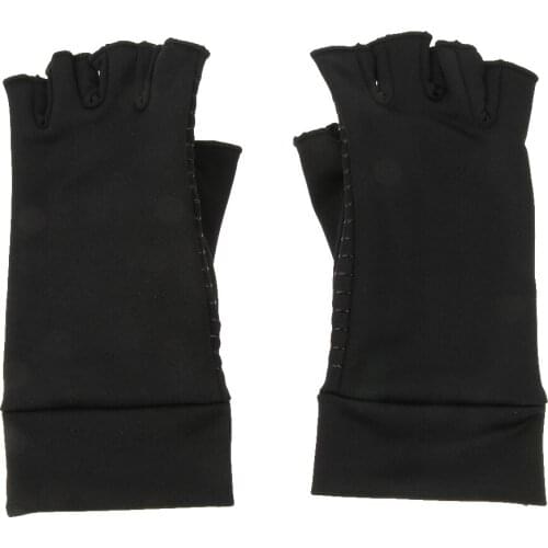 1 Pair Unisex Comfortable Copper Fiber Compression Gloves Hand Arthritis Carpal Tunnel Joint Pain Fatigue Stiff Relief
