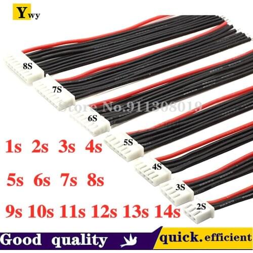 1PCS/LOT 2S 3S 4S 5S-13S Lipo Battery Balance Charger Cable for IMAX B6 Connector Plug Wire 22AWG Silicone Wire Female10/20/30cm