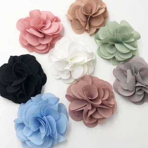 10PCS Big Ribbon Flowers Bows Carnation Appliques sewing/craft/wedding lots