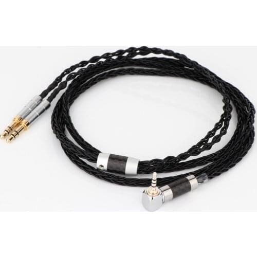 8 Cores Headphone Earphone Cable AUX cord For Denon AH-D600 D7100 Hifiman Sundara Ananda HE1000se HE6se he400