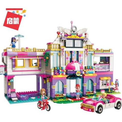 944PCS Enlightenment Building Blocks 2017 Star Dream Holiday Villa Colorful Holiday Princess Castle Town Girl Assembled Toy Gift