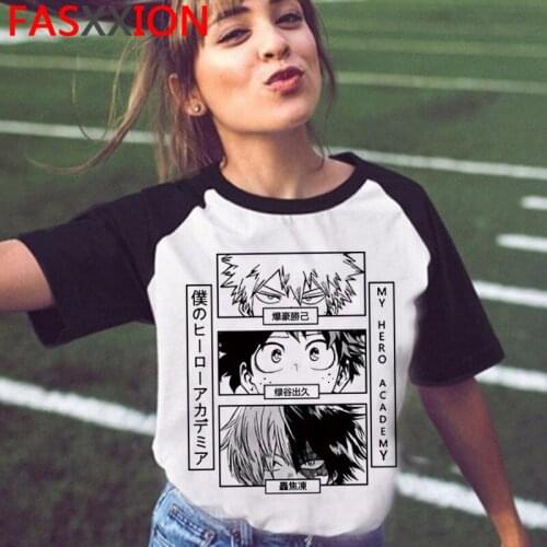 Boku No Hero Academia Himiko Toga top tees male harajuku kawaii harajuku print top tees streetwear