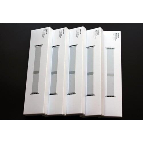 DHL 100pcs/Lot Paper Watchband Boxes 1:1 for Apple Watch Milanese Band Dedicated 38mm 42mm for iwatch Watchband Packing Boxes