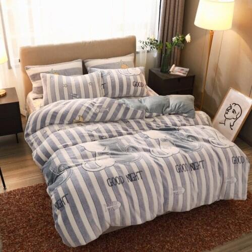 Home Textile 1pc Flannel Quilt cover Soft Warm Coral Fleece Blanket Winter Crystal Velvet Duvet Cover Solid Warm Comforter Cover