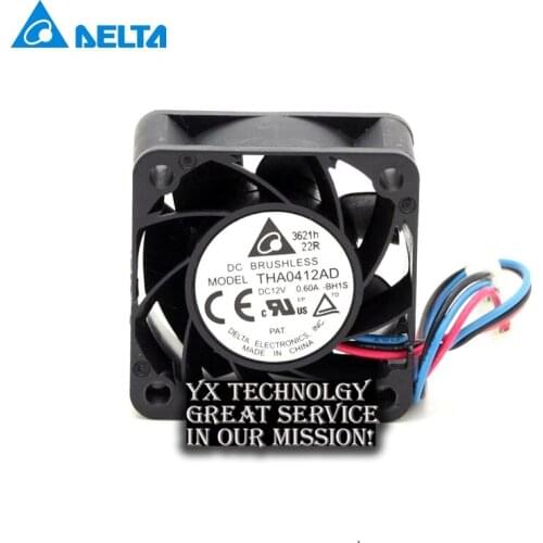 Delta New THA0412AD 4cm 4020 12v 0.60A fan dual ball wind capacity for 40*40*20mm 50pcs/lot