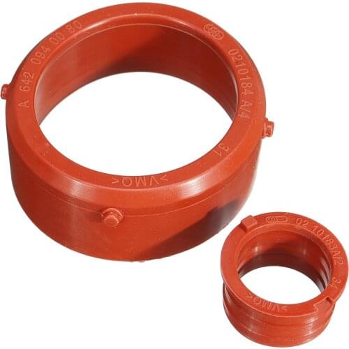 2pcs Car engine A6420940080 Turbo Intake Seal & Engine Breather Seal Kit for Mercedes-Benz OM642 Engines Engine Accessories