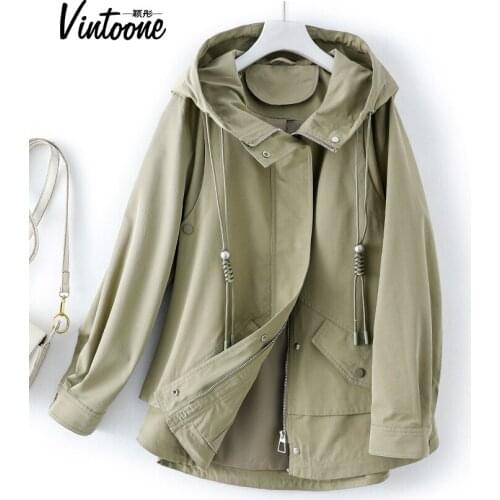 Short Windbreaker Womens Short 2021 Spring New Womens Clothing Temperament Popular Thin Short Spring Coat Fashion