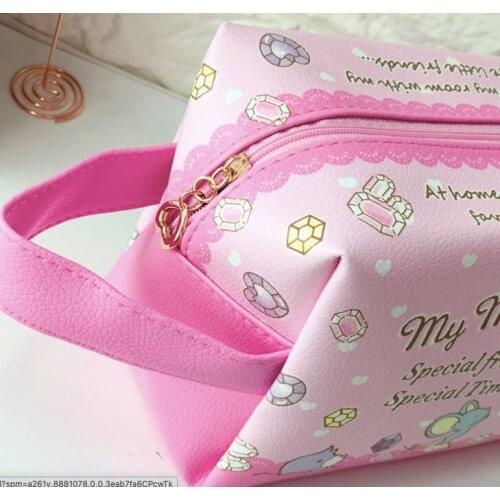 20pcs 10 models Cute cartoon cosmetic Purse For women portable water proof Bag girls birthday party gift favors