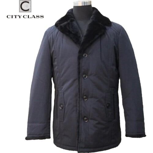 CITY CLASS New Men Jackets Coat Winter Lamb Fur Collar Camel Wool Parkas Business Casual Jackets Outwear Hot Fashion Winter Coat