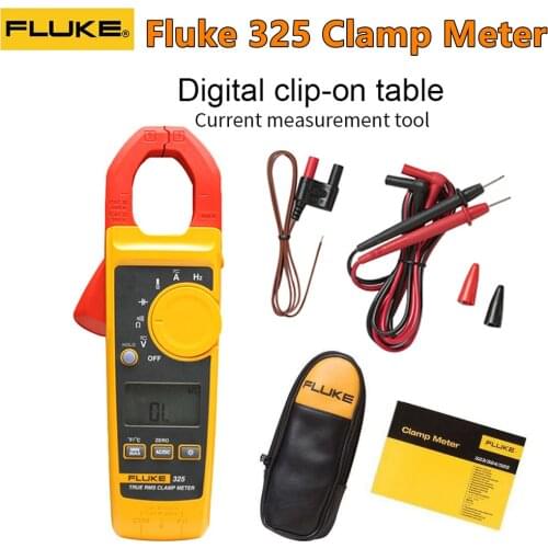 Fluke 325 True-RMS Clamp Meter AC DC Current and Voltage Tester Resistor Capacitance Frequency Temperature Multimeter