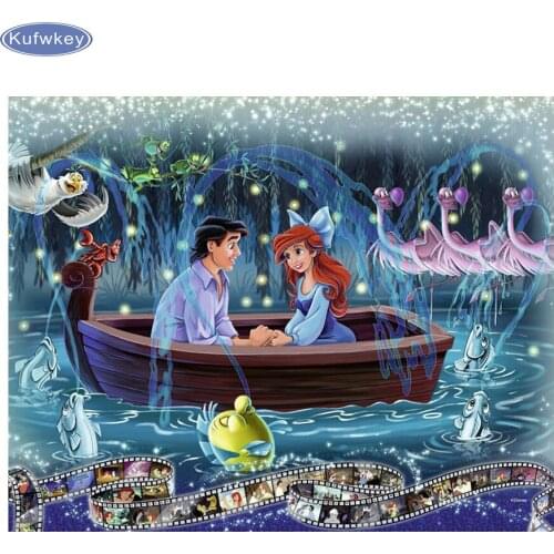 5D DIY Diamond Painting cartoon Couple Lover Full Square diamond Embroidery Kits Cross Stitch Needlework Mosaic Home Decor