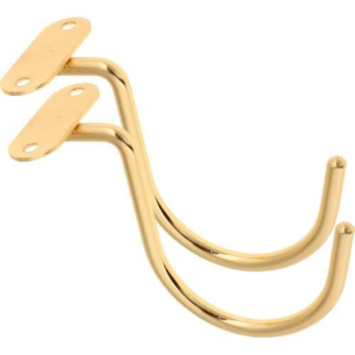 Pack 2 Snooker Billiard Table Board Cue Brass Hook with 4 Mounting Screws Suit for Pool Table Accessories