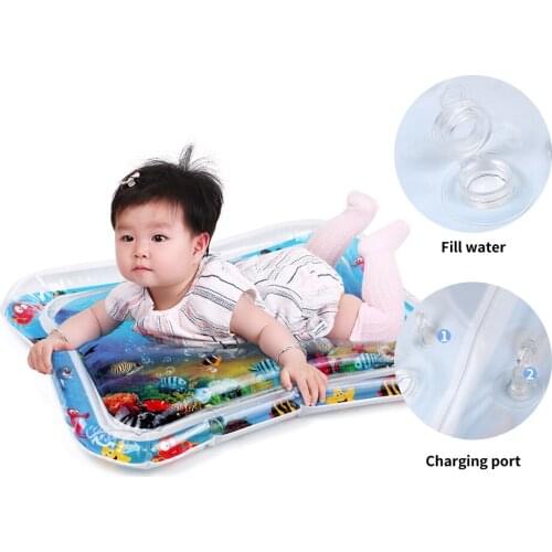 Inflatable Baby Water Mat for babies Infant Toddler Top Quality Tummy Time Playmat Fun Activity Play Center baby play mat