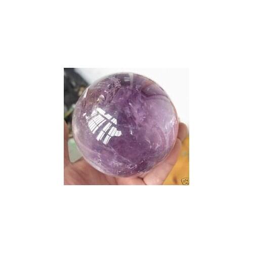 Natural Amethyst Quartz Ball 3.54 Inch Crystal Sphere Orb Reiki