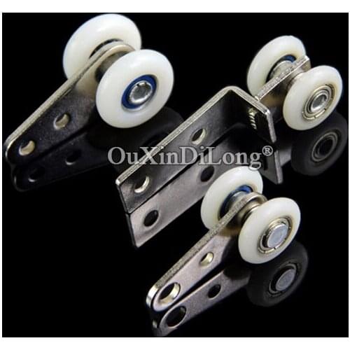 Brand New 60PCS Heavy Duty Window Curtain Rollers Pulleys Hanging Codes Wheels Smoothly & Mute Nylon Rollers Furniture Hardware