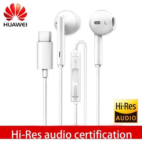 Original HUAWEI CM33 earphones Eerbuds USB TYPE C Microphone Volume Control for Mate 10 Mate 10 Pro P20 P20 P30 Pro P20 Lite