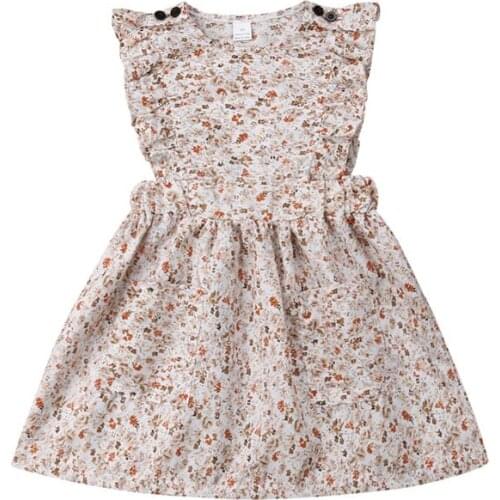 Baby Girl Dress Toddler Kid Floral Outfit Princess Party Wedding Tutu Dress Summer Children Clothes 2-8T