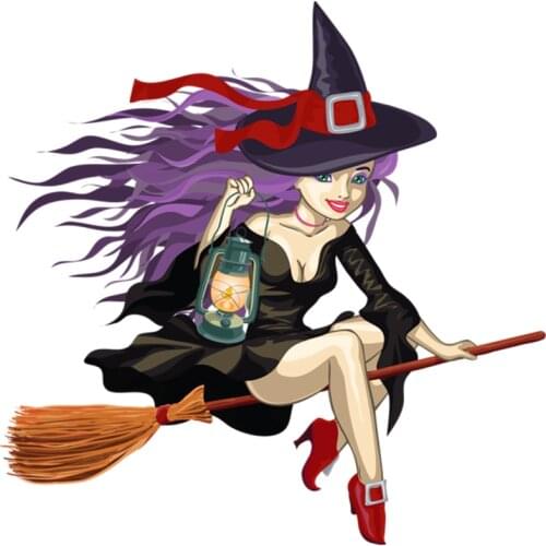 Full color printing magic girl car sticker cover scratches auto parts car label interior details decorative polyethylene Decal