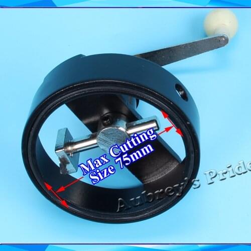 Adjustable Max Actual Cutting Size 75mm Metal Round Rotary Circle Graphic Paper Cutter Paper Trimmer Sharp Blade