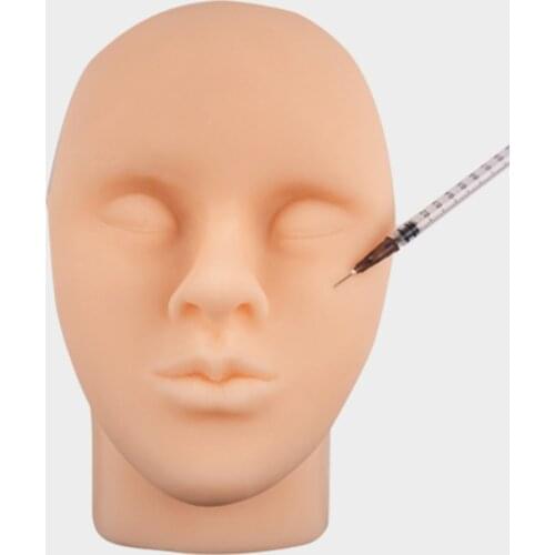 Micro-shaping human head model Silicone simulation facial injection suture skin pad kit dummy