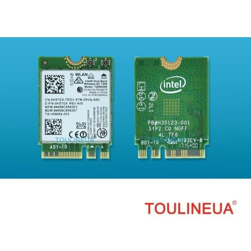 Brand new for Intel Dual band Wireless-AC 7265 7265NGW 7265 AC intel7265 BT4.0 867Mbps NGFF M2 Wireless Card