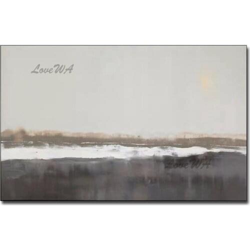 Contemporary Black And White Abstract Paintings Artwork Modern Home Decor Textured Handmade Oil Painting Wall Picture Decoration