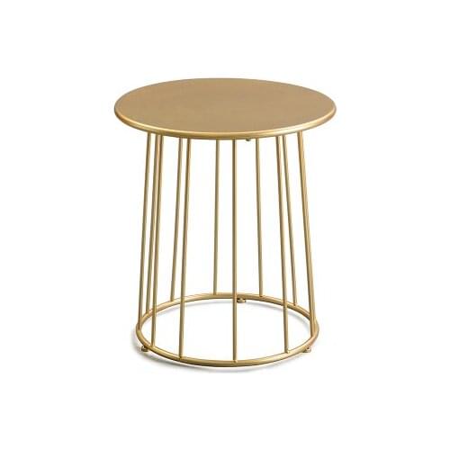 Modern creative American iron fashion sofa cabinet mobile small coffee table side table yellow corner table