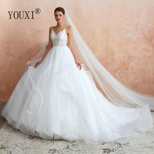 YOUXI V-neck Wedding Dresses