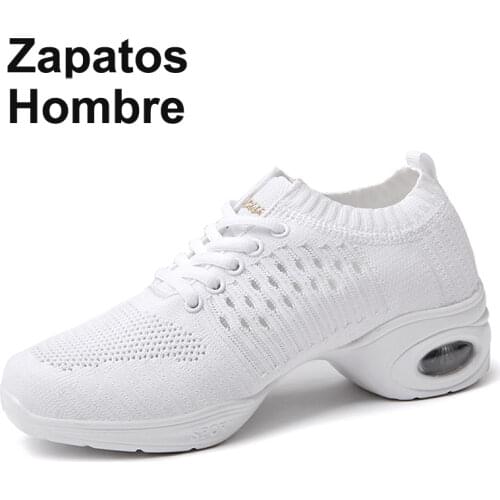 Womens Dance Sneakers Jazz Dancing Shoes For Woman Summer Mesh Modern Dance Shoes Ladies Female Sport Feature Dance Shoes 34-40