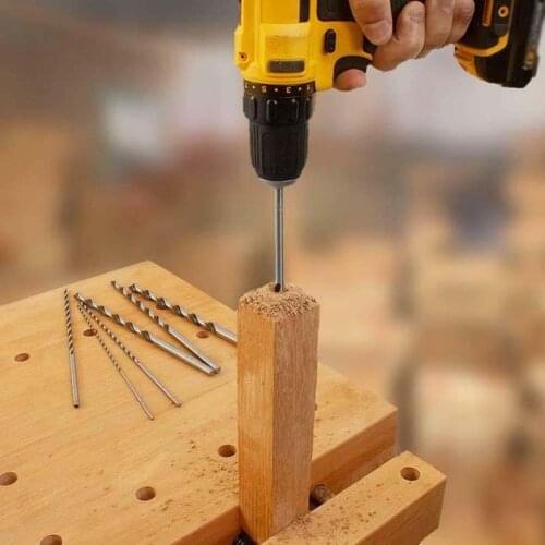 2/3/4/5/6mm HSS 160mm Drill Bits Extra Long Drills Accessories Tool Wood Stainless Steel Plastic Double Fluted Metal Drilling