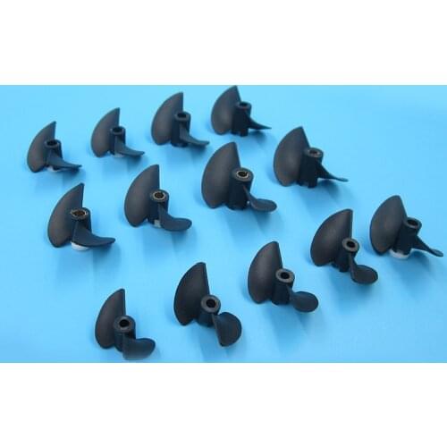 4PCS Two-blade Propeller P40 * D27 30 32 35 38 40 45 47mm Nylon Propellers 3.17mm 4mm 4.8mm Hole Props/Paddle for RC Boats Parts