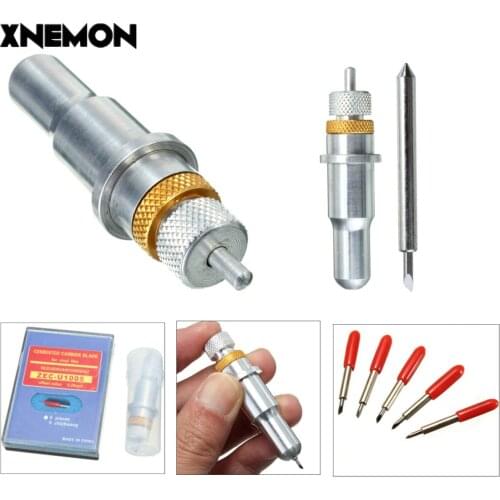 5pcs/Set 45 Degree For Metal Alloy Cutting Plotter Vinyl Cutter Blade+ Cutting Plotter Blade Holder