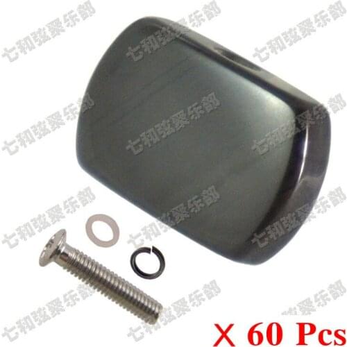 60 Pcs Black Plastic Big Large square Guitar Tuning Pegs Tuners Machine Heads replacement Buttons knobs Handle (SZ-DFT-BK-60)