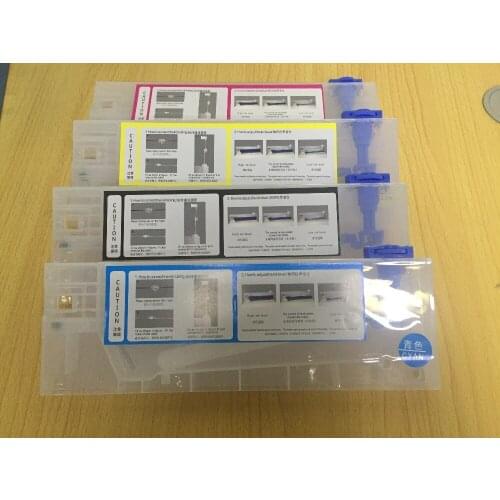 8pieces/set 220ml empty ink cartridge for inkjet printer large format printer without chips