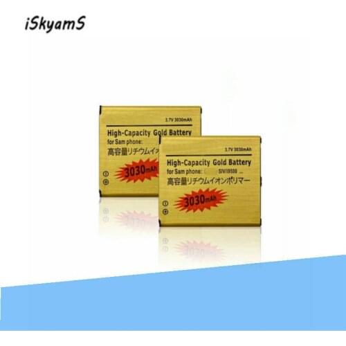 2pcs /lot 3030mAh B600BC Gold Battery For Samsung Galaxy S 4 SIV I9500 I9502 I9505 I9508 I9507V R970 S4 Active I9295