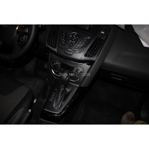 Aliauto Carbon Fiber Vinyl Sticker Car center consolel Stickers Special Designed Aceesories for New Ford Focus 2 3