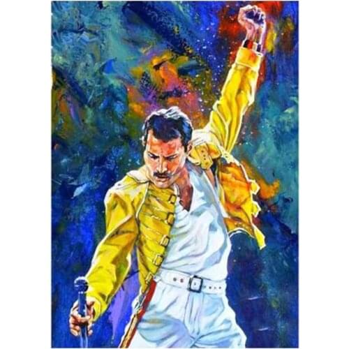 Full Square/Round Drill Diamond Painting 5D DIY Diamond Embroidery Singer Freddie Mercury Diamond mosaic Home Decor Gift FC471