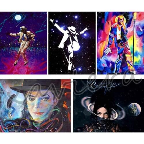 Xaviera Michael Jackson Diamond Painting Super Star Singer Dancer Embroidery Full Drill Mosaic Rhinestone Cross Stitch Crafts