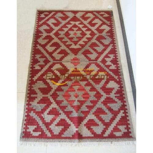 American country kilim pure wool hand-woven carpet mat bed blanket the foreign national wind Turkey gc149-9