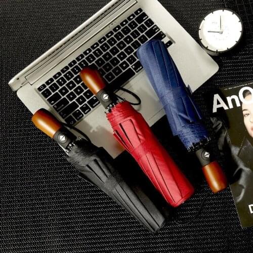 Umbrella 3 fold automatic umbrella foldable business umbrella for men and women umbrella automatic Adults Three-folding