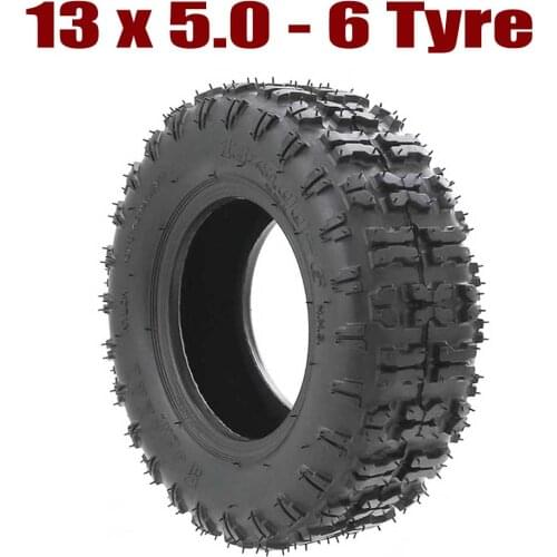 TDPRO 13x5.00-6 Front Knobby Tire + Tube 13x5.00-6" 4 Ride for ATV Mobility Go Kart Razor Scooter on Mower GoKarts Quad Buggy