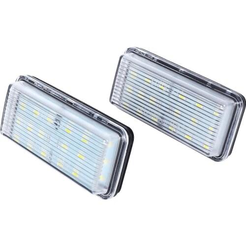 Error Free LED Car License Number Plate Light For Toyota Land Cruiser 100 200 Prado 120 Reiz 4D Mark X Lexus LX470 LX570 GX470