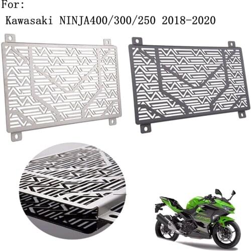 For Kawasaki NINJA 400/300/250 2018-2020 Motorcycle accessories Steel Radiator Bezel Grille Protector Grill Guard Cover