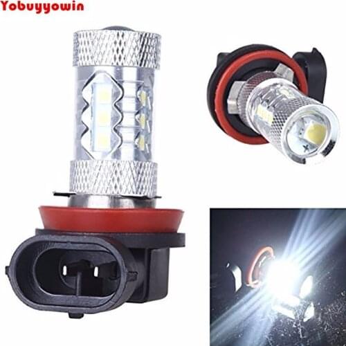 2Pcs 80W H11 Cree LED Chips Car Fog Light Lamp Bulb Vehicle LED Lighting DRL Car Bulbs lighting