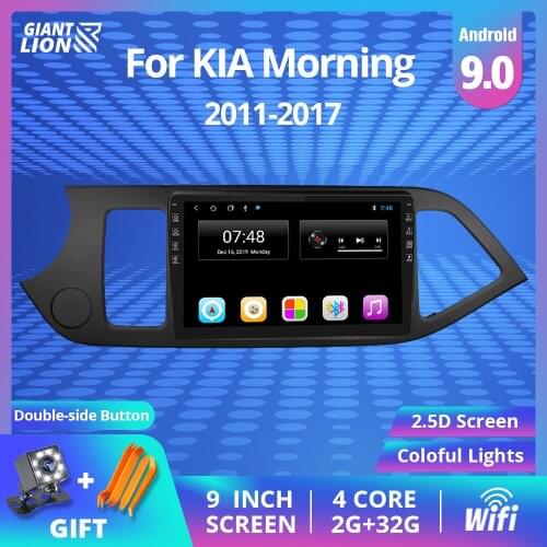 Android 9.0 Car Radio Cassette Recorder For KIA PICANTO Morning 2011 2012 2013 2014 Stereo Car DVD Player Navigation GPS